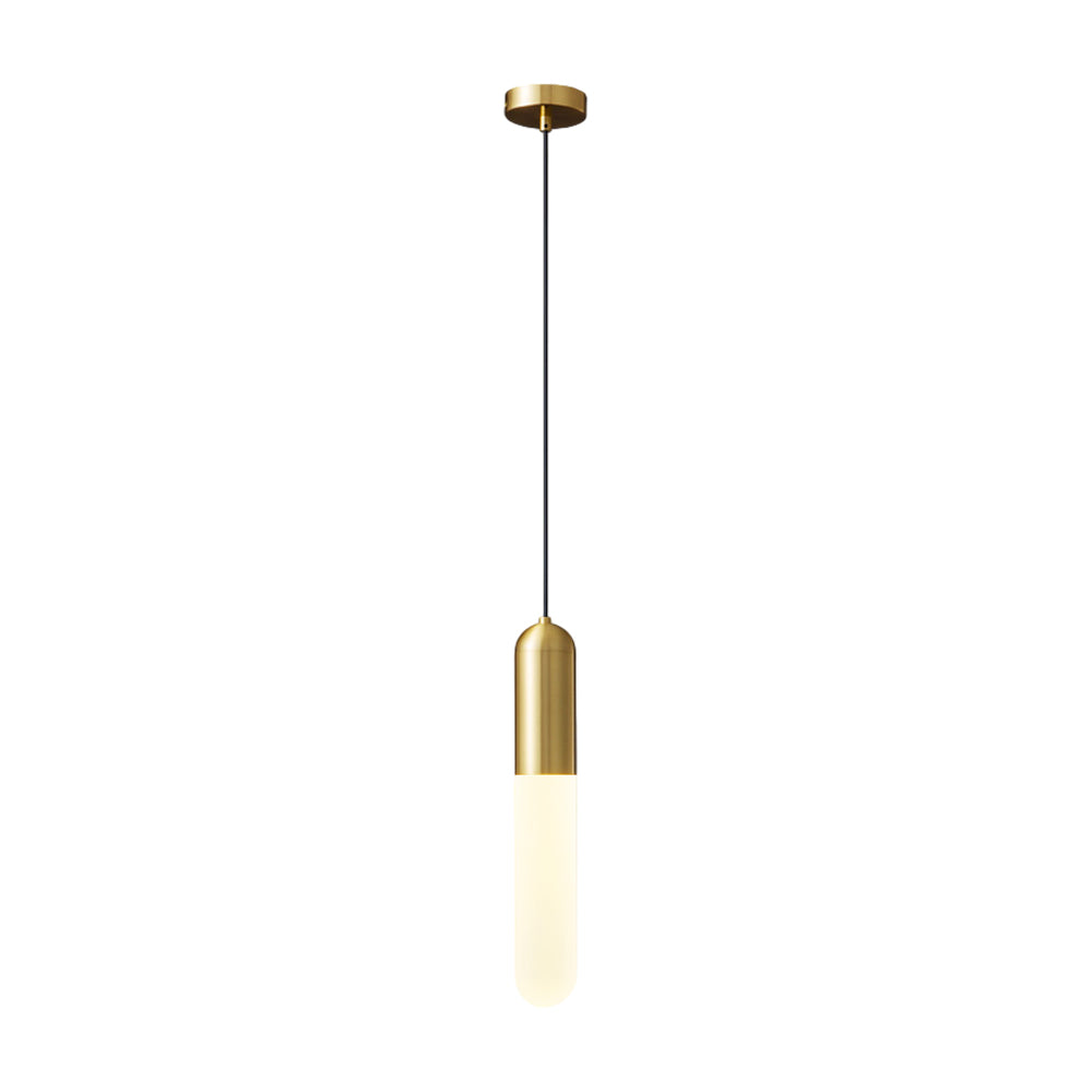 Long Copper Pendant Light, 3-Step Dimming