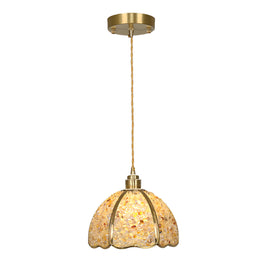 Small Crystal Dome Pendant Light, Dimmable
