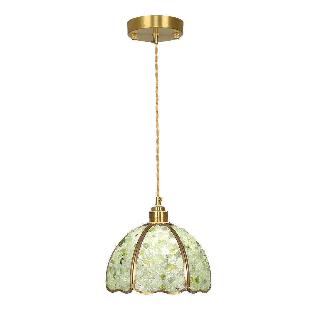 Small Crystal Dome Pendant Light, Dimmable
