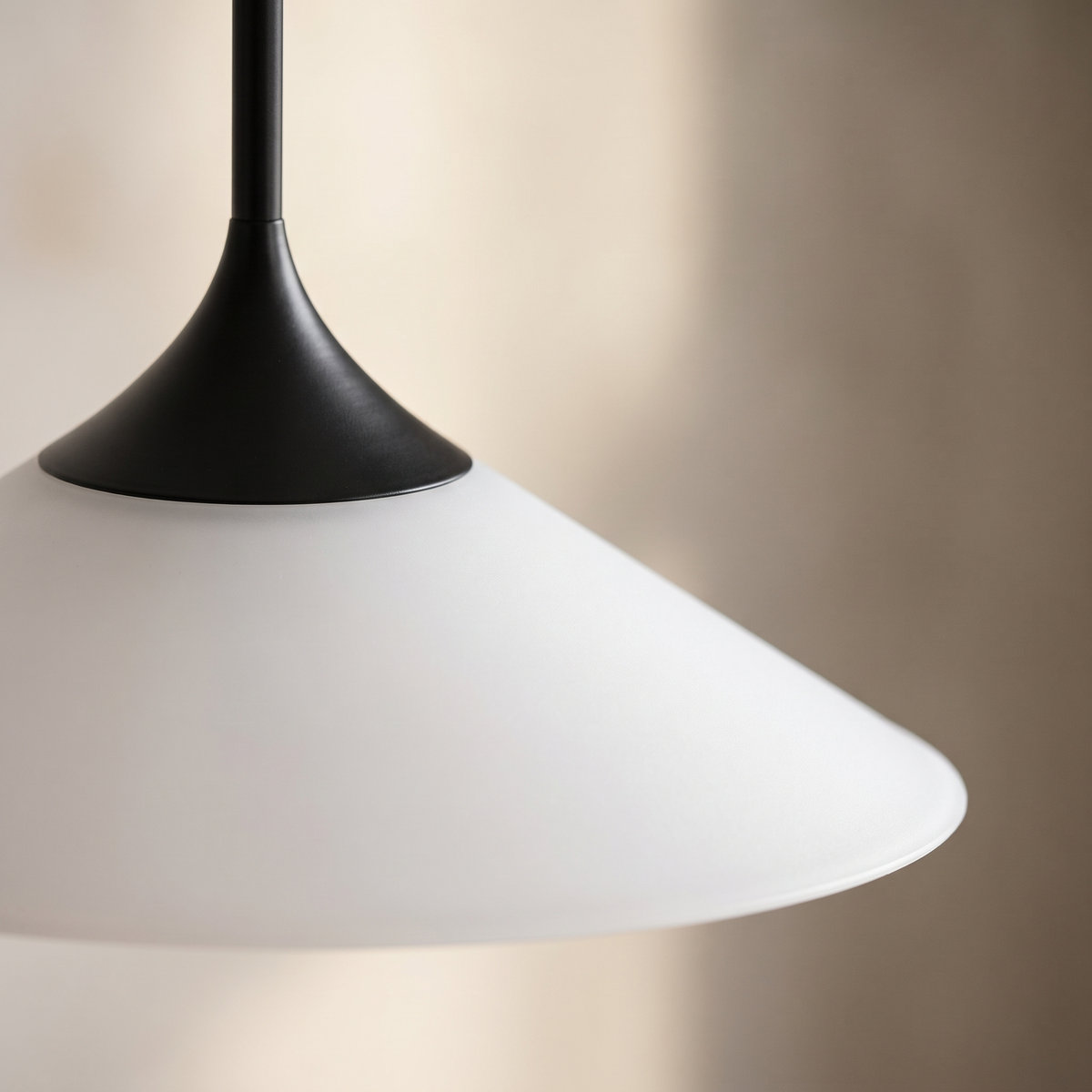 1-Light 5W LED Mini Cone Pendant Light with Acrylic Shade - acrylic shade close-up detail