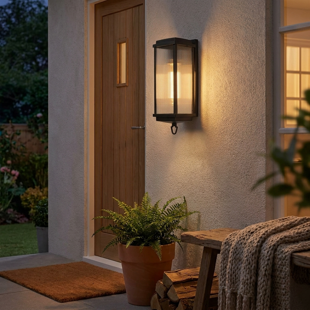 1 Head 19.7-inch Outdoor Wall Lantern Sconce