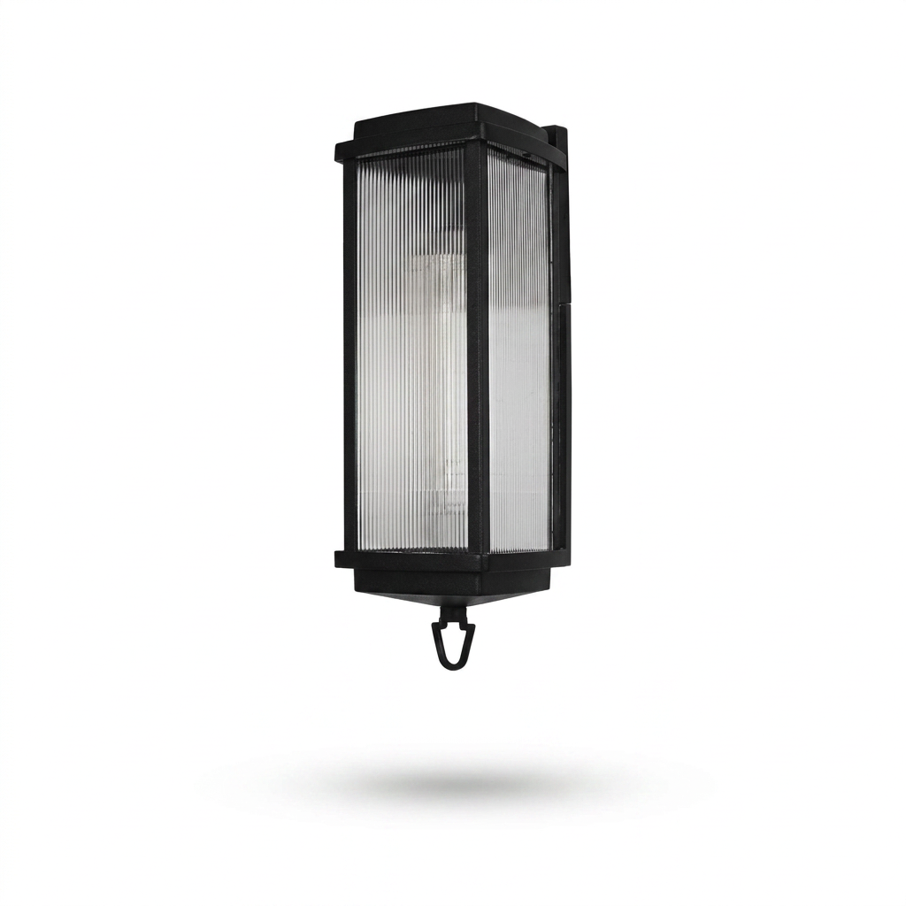 1 Head 19.7-inch Outdoor Wall Lantern Sconce - white bg