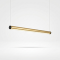 1-Light Glass Linear LED Island Pendant Light - white bg