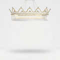 1/2 Layers Long Oval Crystal Crowns Three Step Dimming Moder - white bg