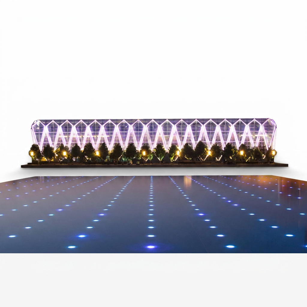 10pcs Outdoor Step Light Fixtures Modern LED Metal Lighting — white background