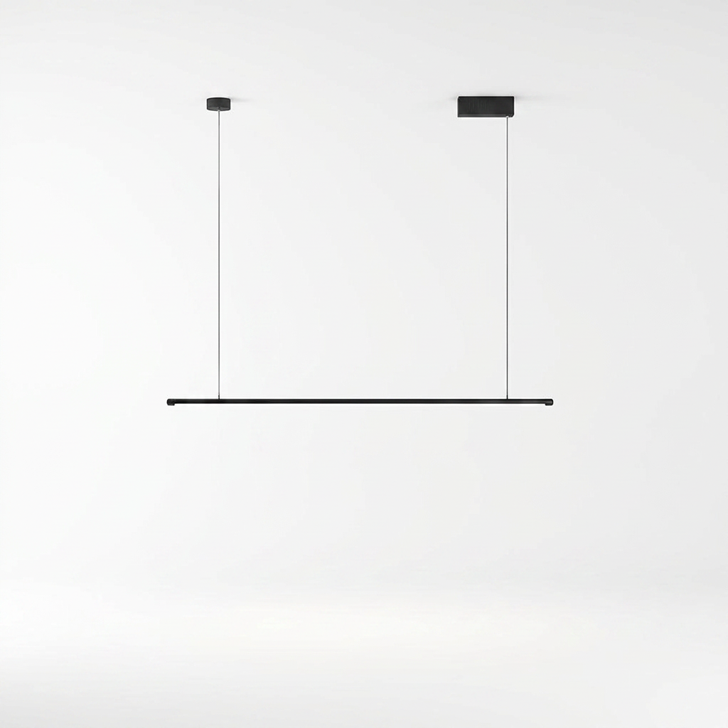 16'' Geometric Shaped Adjustable Black Pendant Light Modern Pendant Lighting — white background