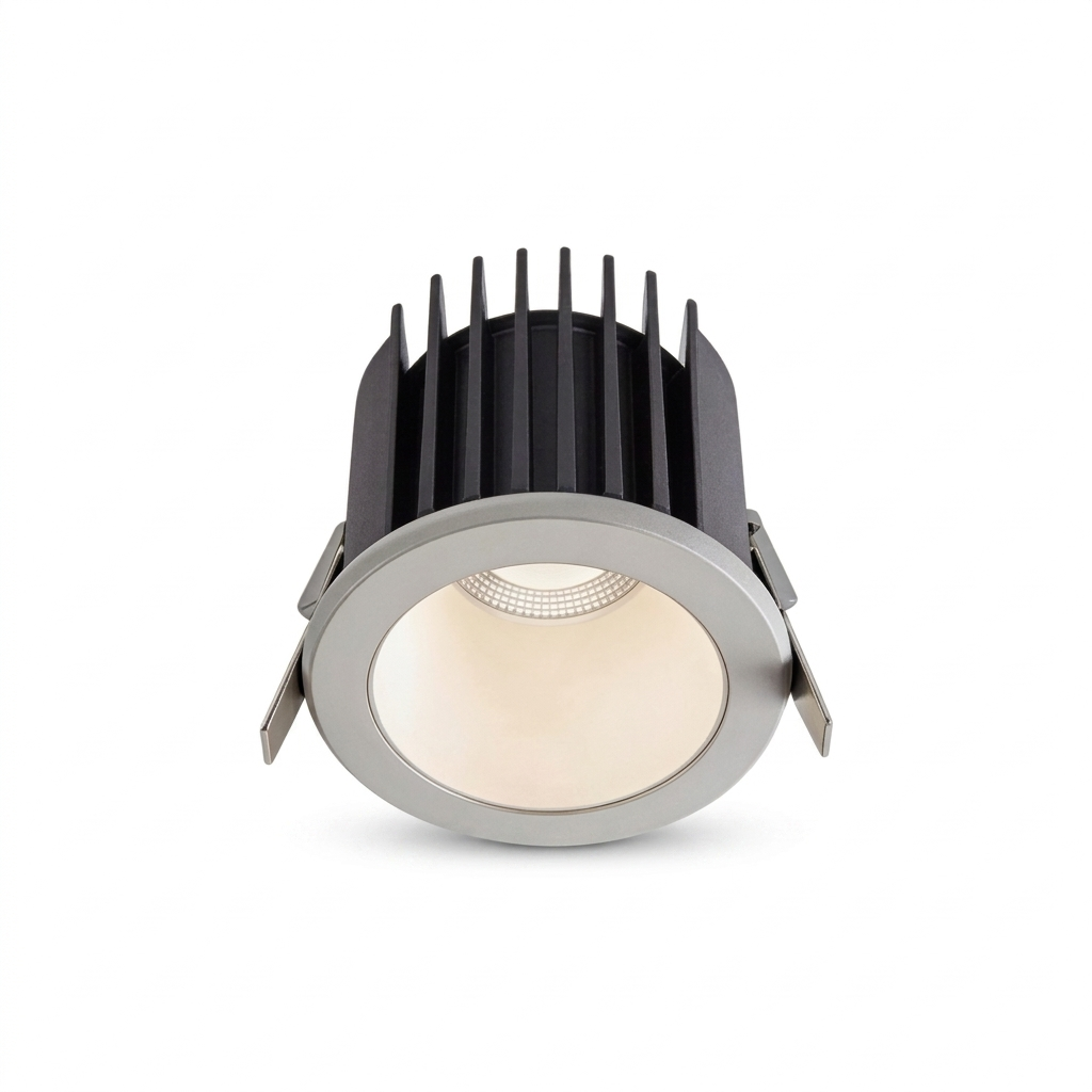 2 PCS Inset Ceiling Spotlights Waterproof LED Aluminum Light — white background