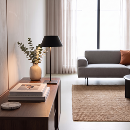 Cool Hue Metal Table Lamp