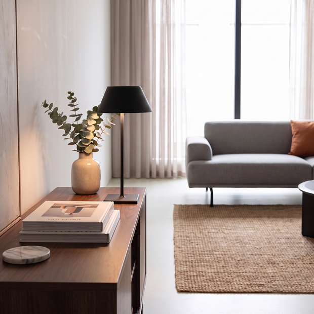 Cool Hue Metal Table Lamp