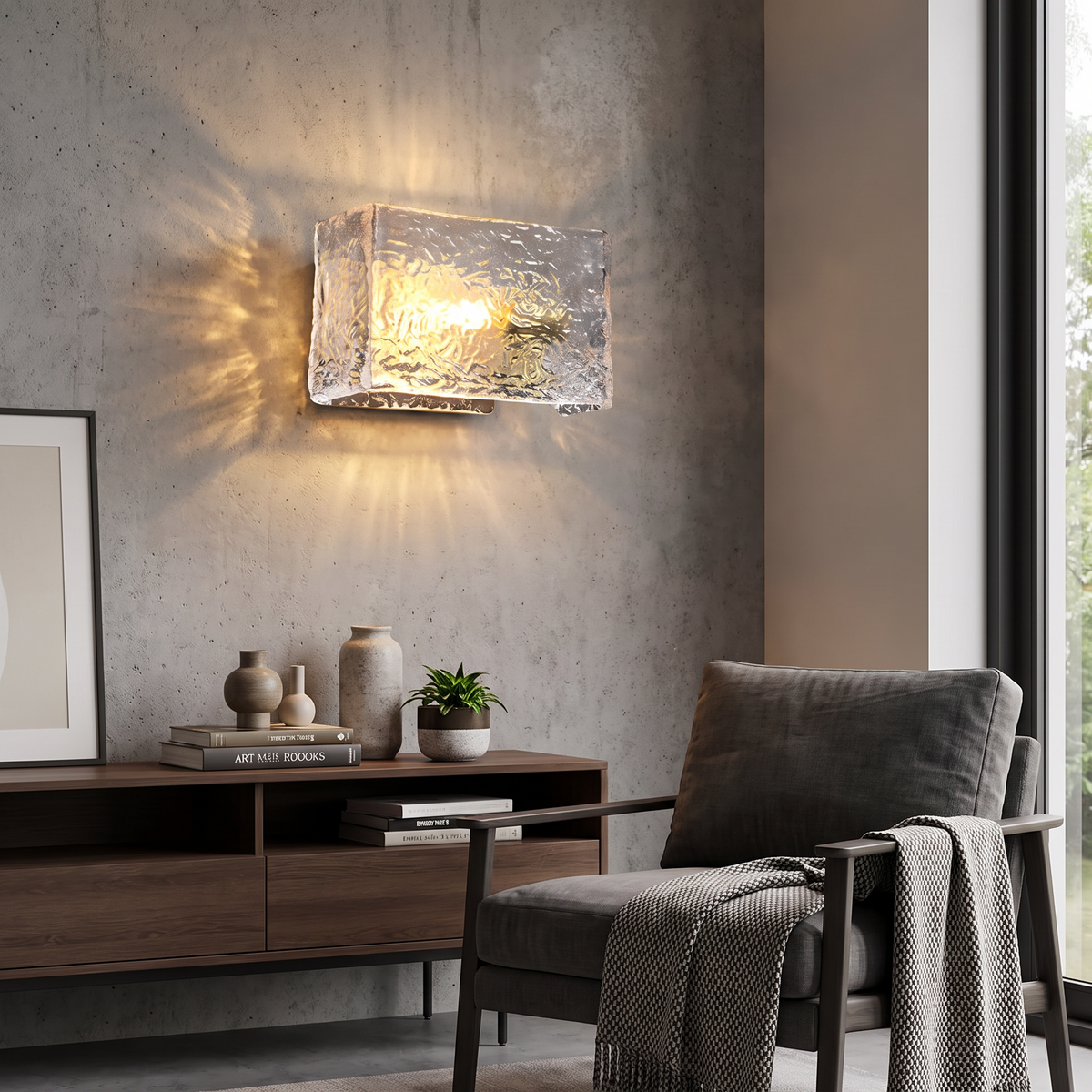 Ripple Glass Wall Lamp