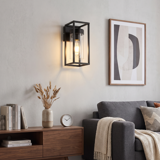 Industrial Glass Sconce