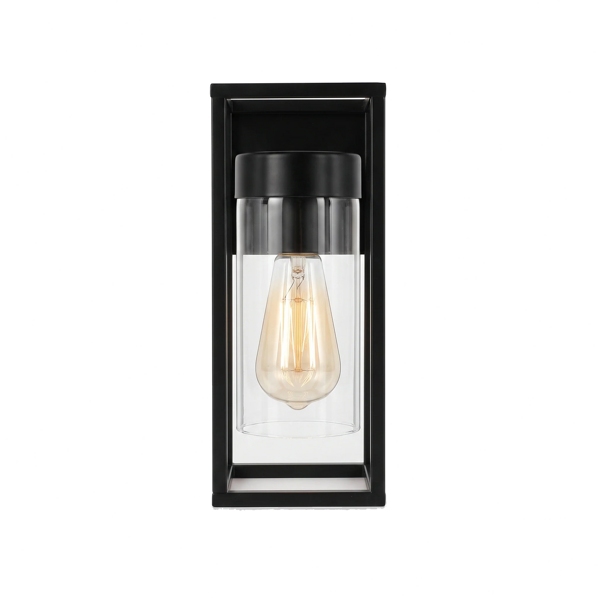 Industrial Glass Sconce on a plain white background
