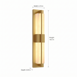 Gold outdoor waterproof linear wall lighting dimensions