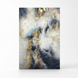 Clouds Of Glory Abstract Canvas Wall Art on a white background