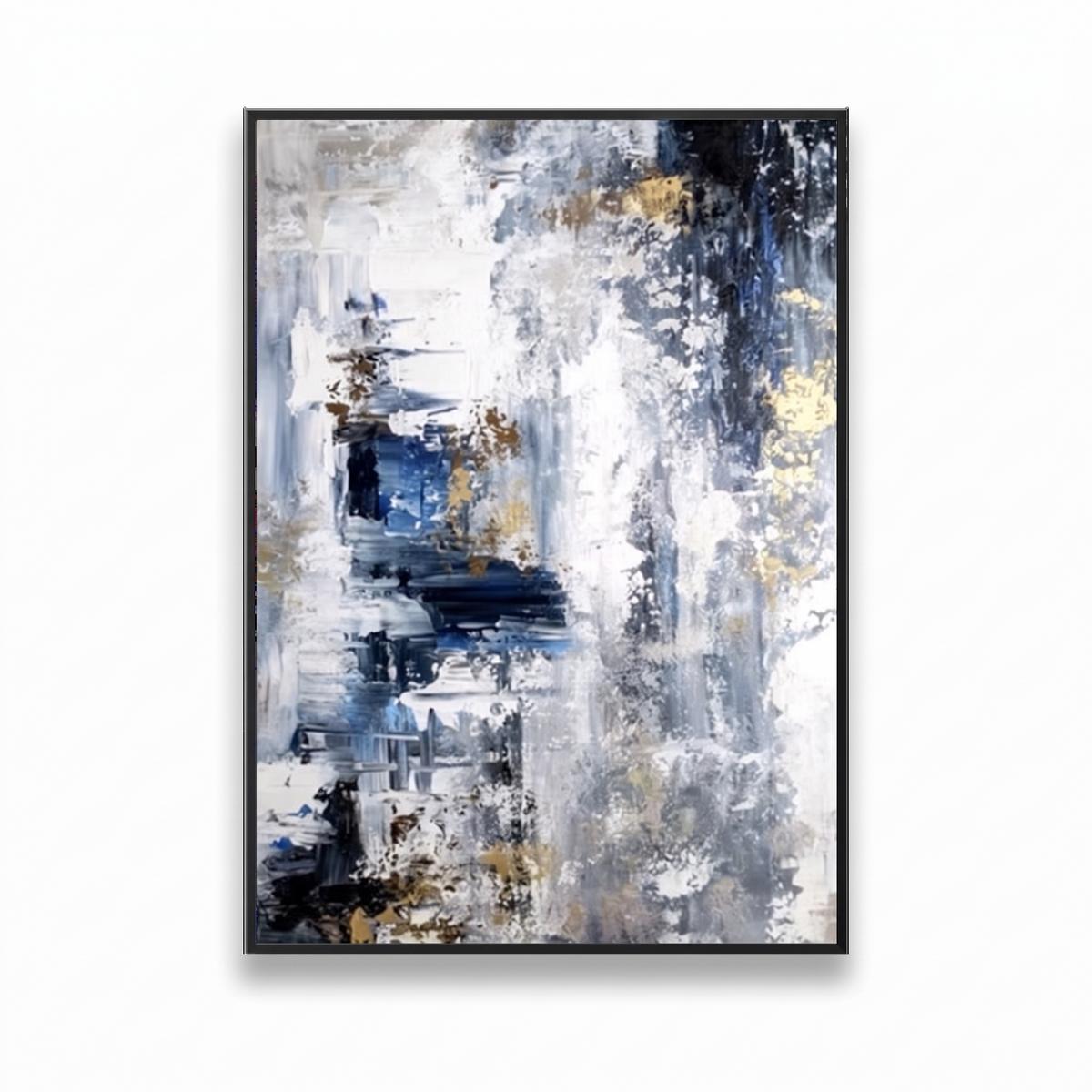 Into The Storm Abstract Textured Canvas Wall Art, detail view