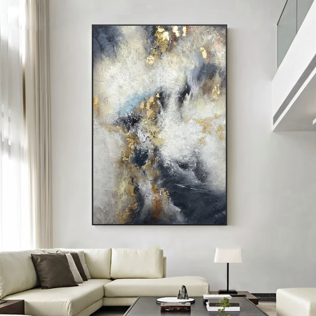 Clouds Of Glory Abstract Canvas Wall Art, artwork detail