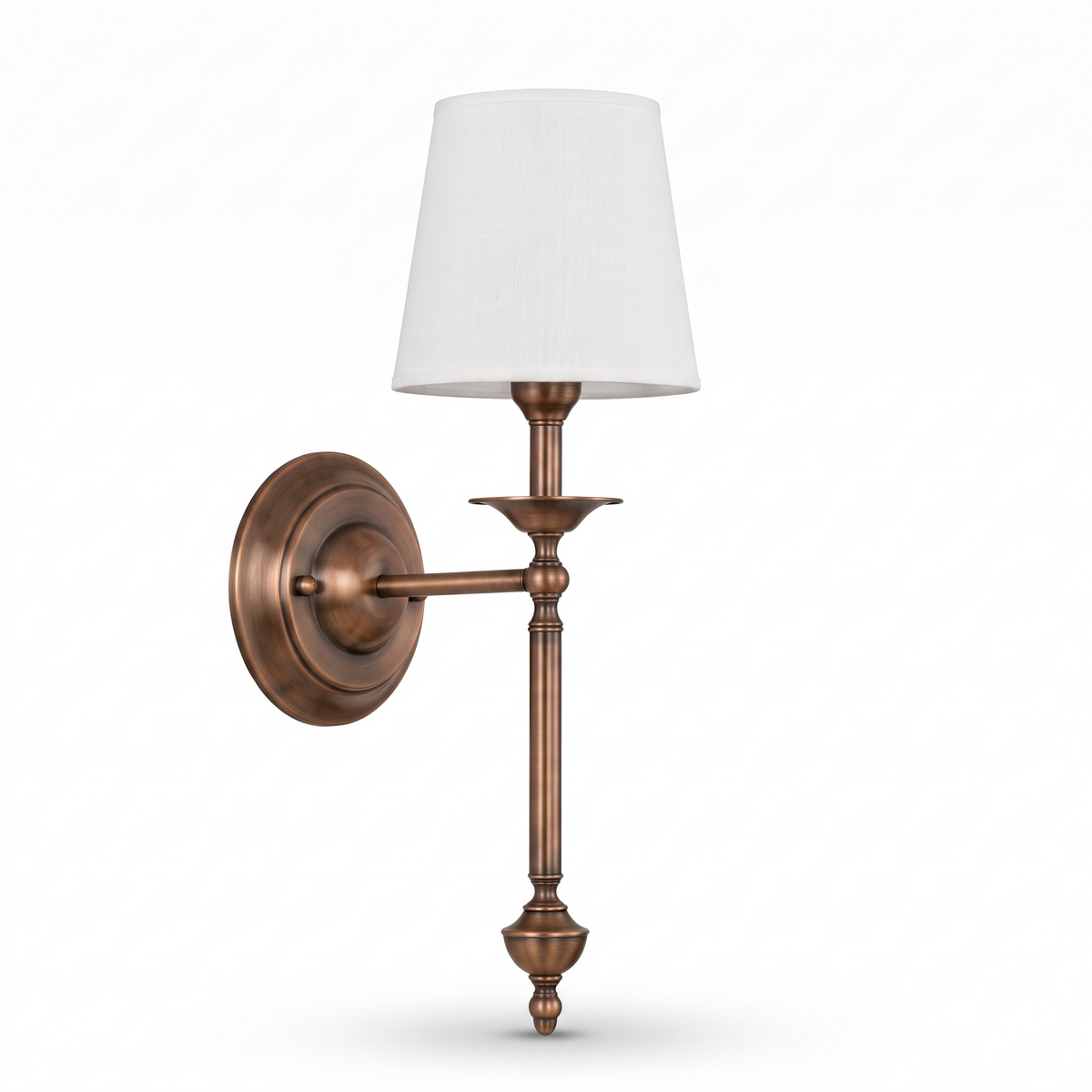 Rowan Antique Copper Wall Sconce on white background
