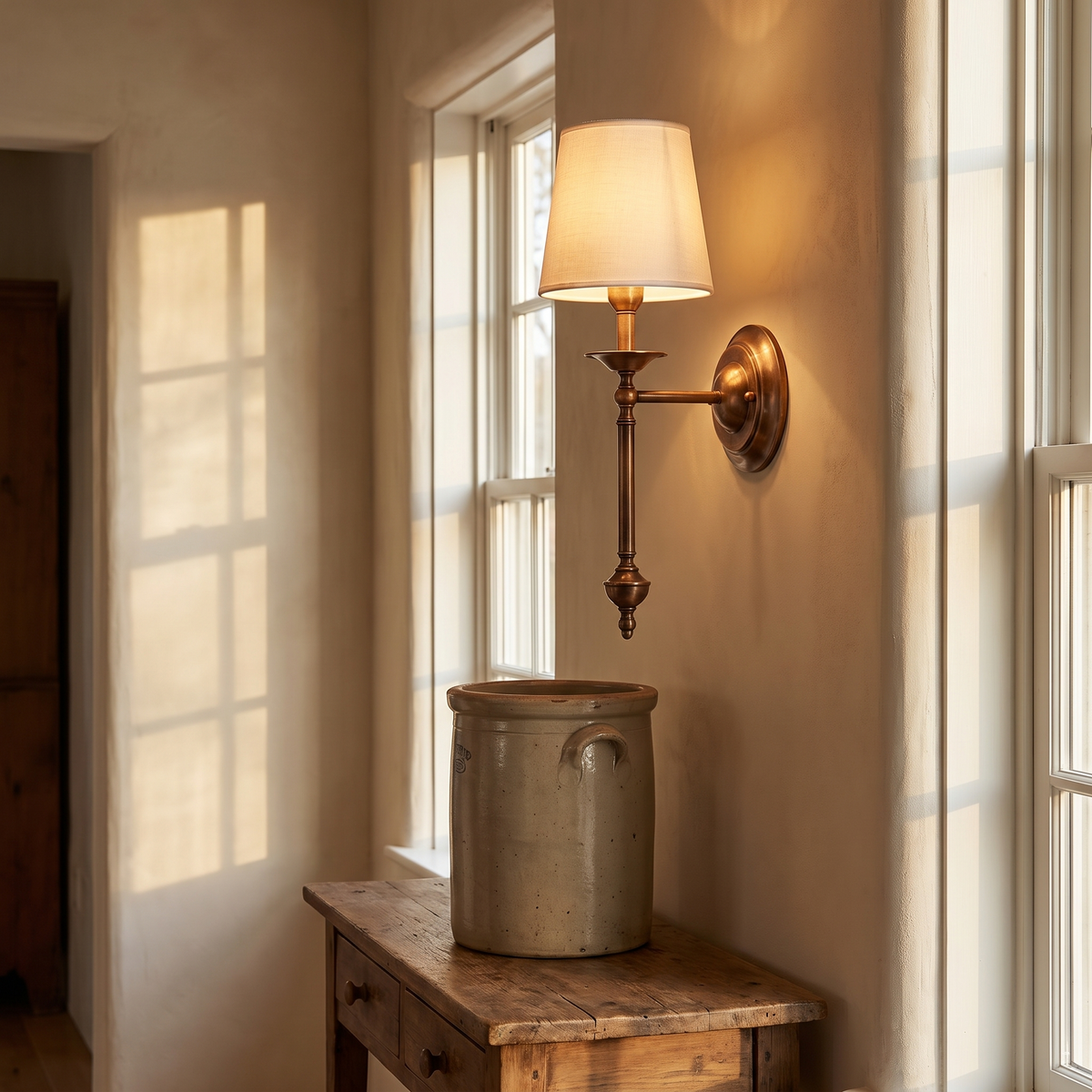 Rowan Wall Sconce in vintage brass-copper