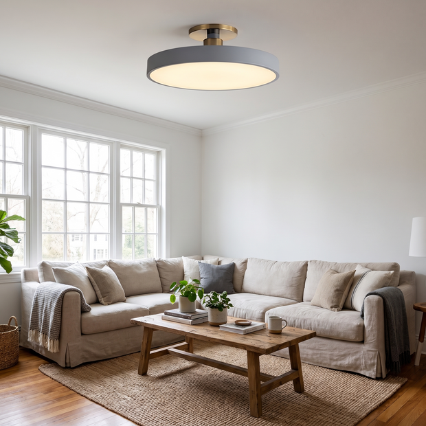 Lumiflexa Round Minimalist Flush Mount Ceiling Light