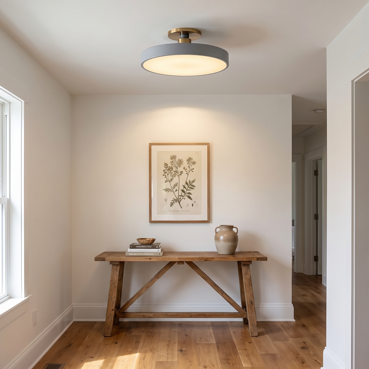 Lumiflexa Round Minimalist Flush Mount Ceiling Light