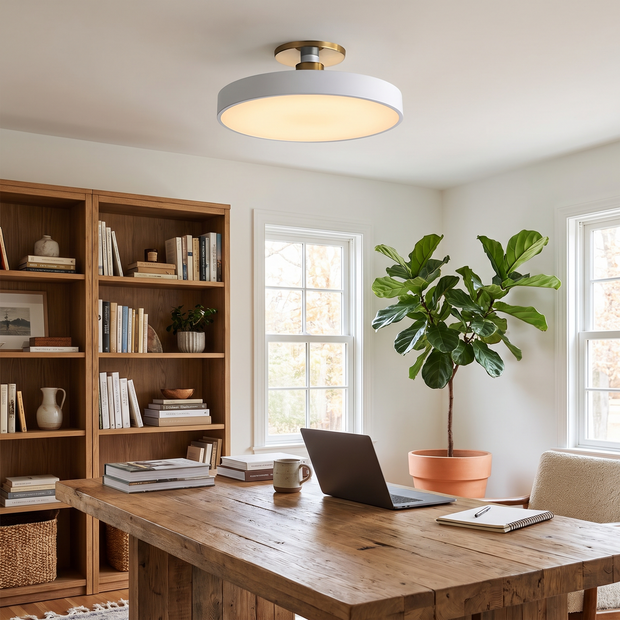 Lumiflexa Round Minimalist Flush Mount Ceiling Light