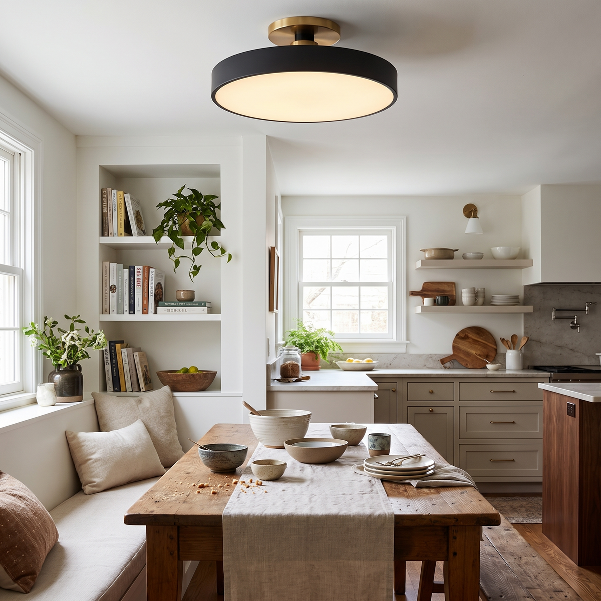 Lumiflexa Round Minimalist Flush Mount Ceiling Light