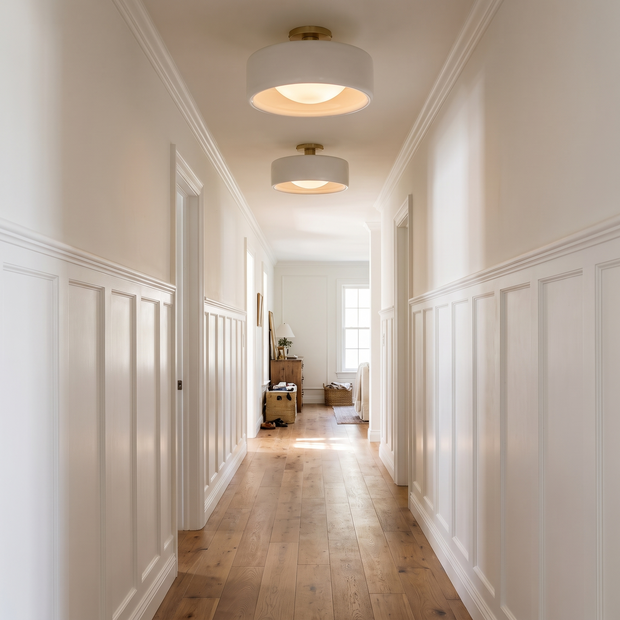 Cerova Porcelain Flush Mount Ceiling Light