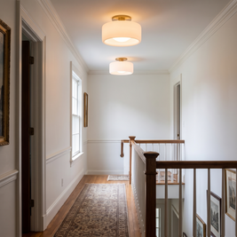 Cerova Porcelain Flush Mount Ceiling Light