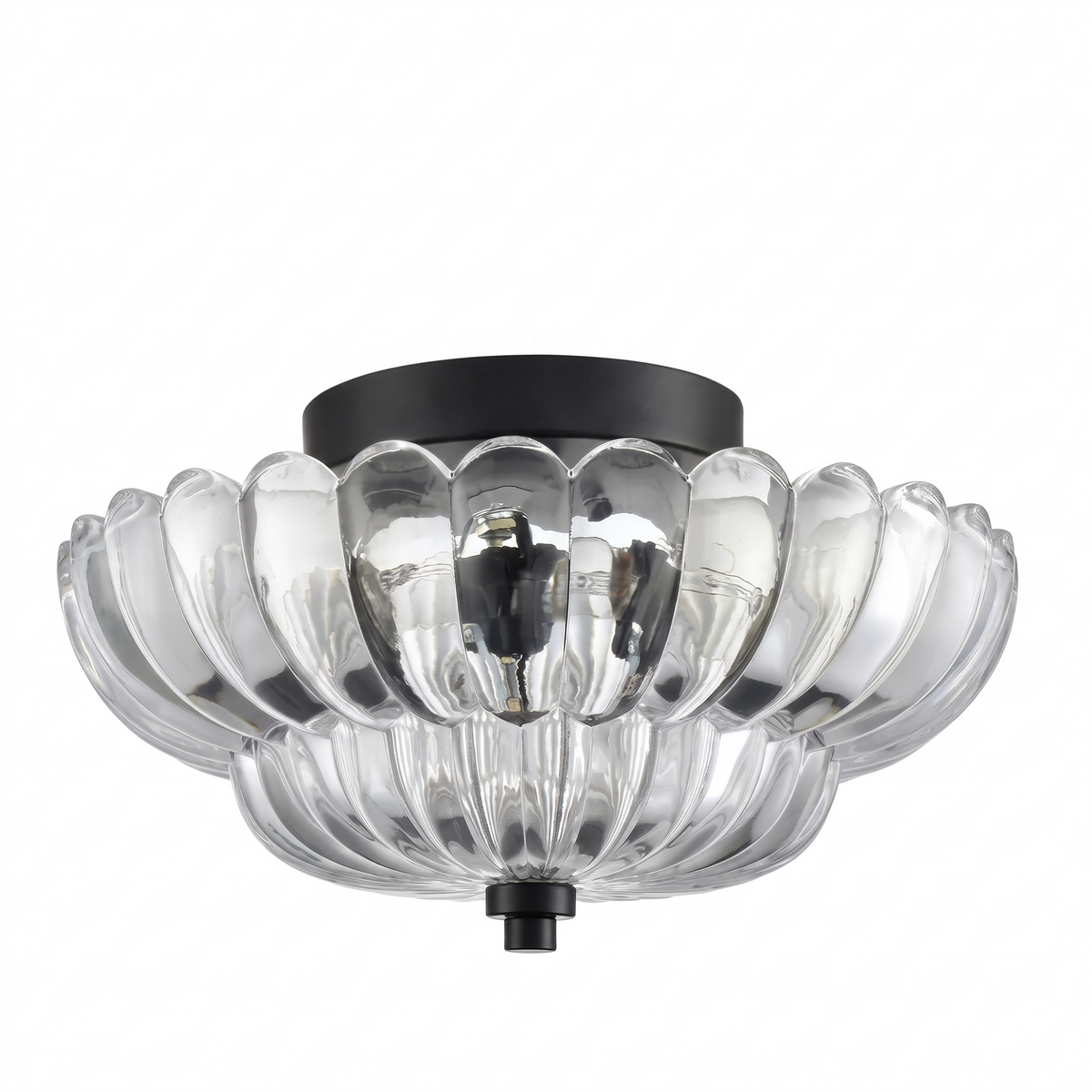 Vintage Glass Double Layer Floral Ceiling Lamp