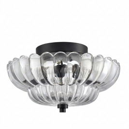Vintage Glass Double Layer Floral Ceiling Lamp