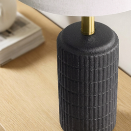 Black & Gold Ceramic Table Lamp
