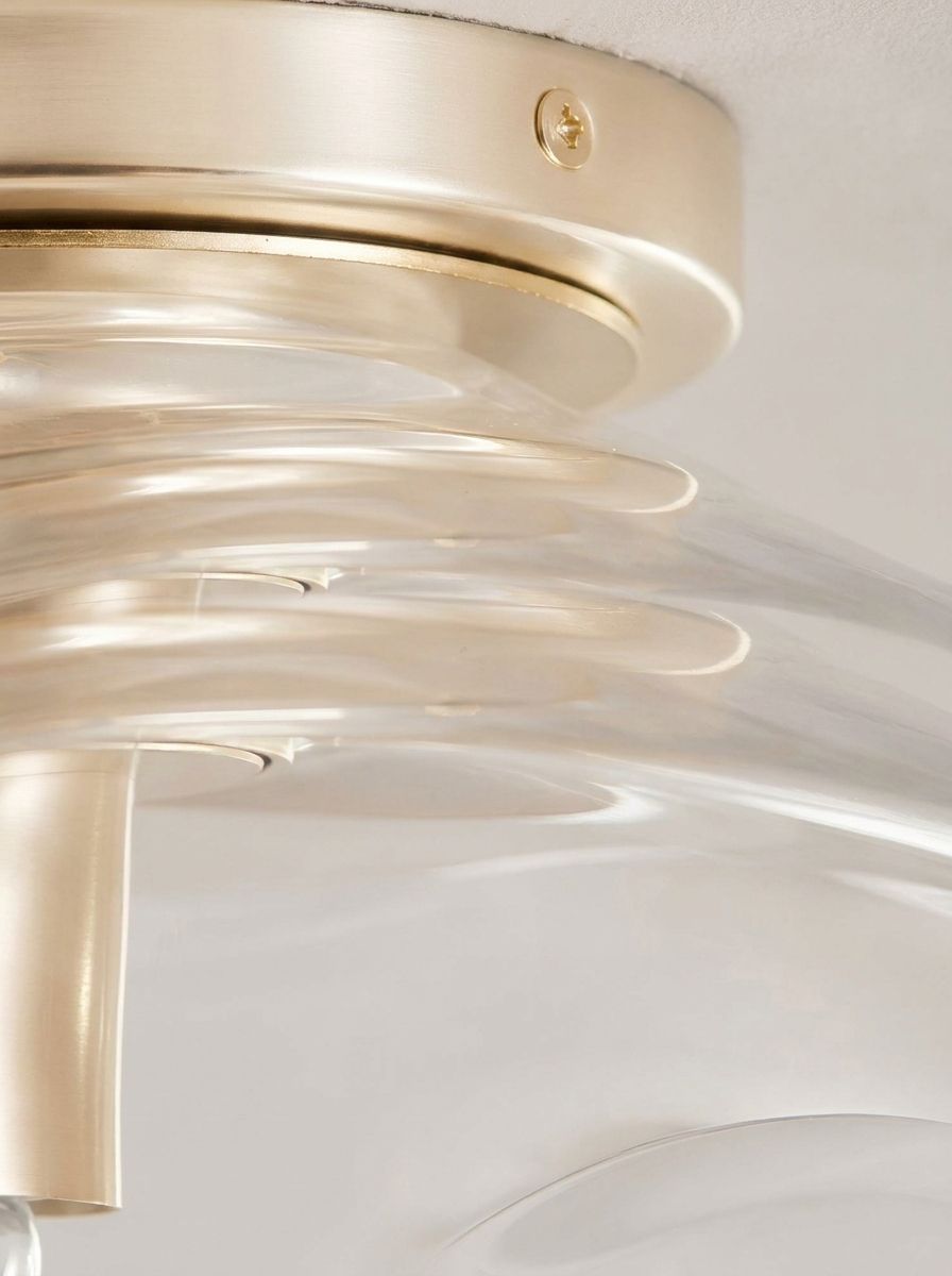 Iridescent Glass Ceiling Light