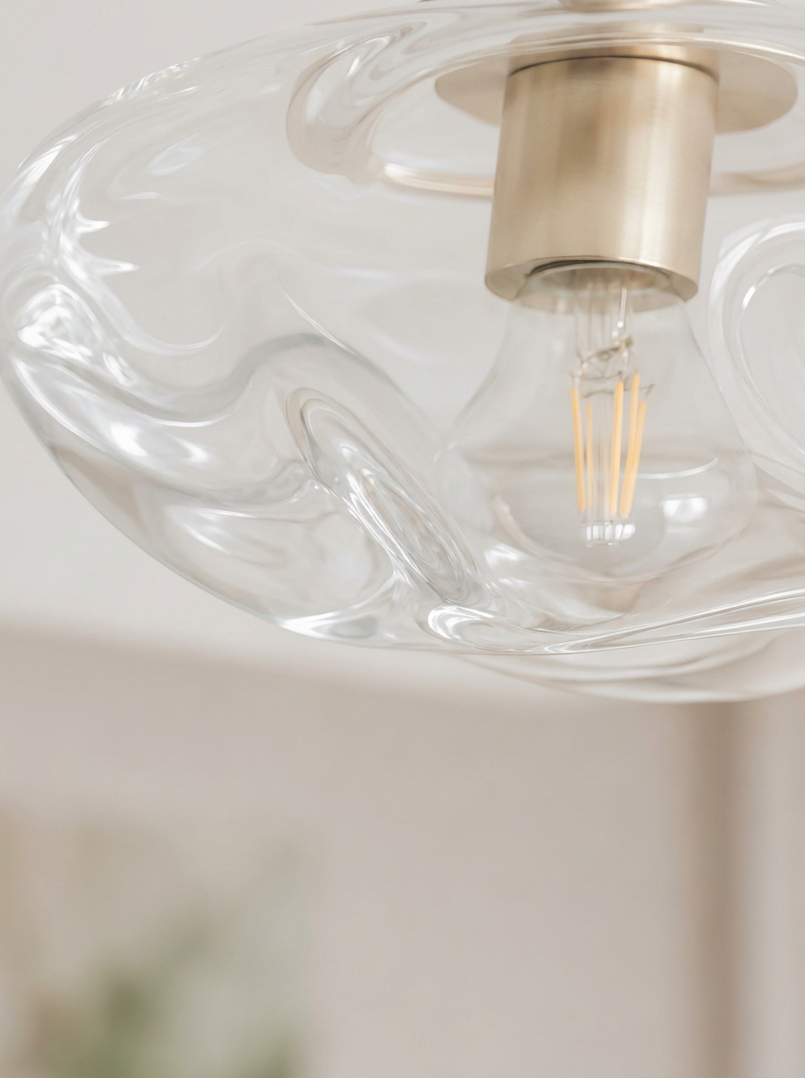 Iridescent Glass Ceiling Light