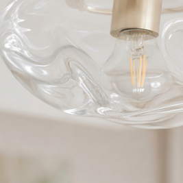 Iridescent Glass Ceiling Light