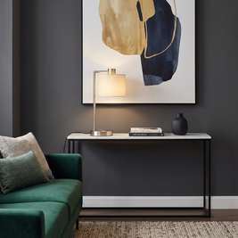 Bedside Table Lamp with USB Port and Touch Control in a styled room