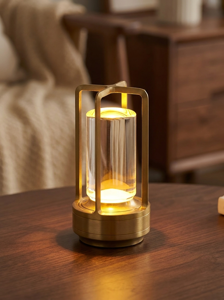 Crystal Table Lantern, Cordless