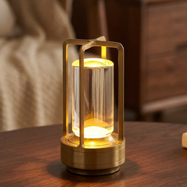 Crystal Table Lantern, Cordless
