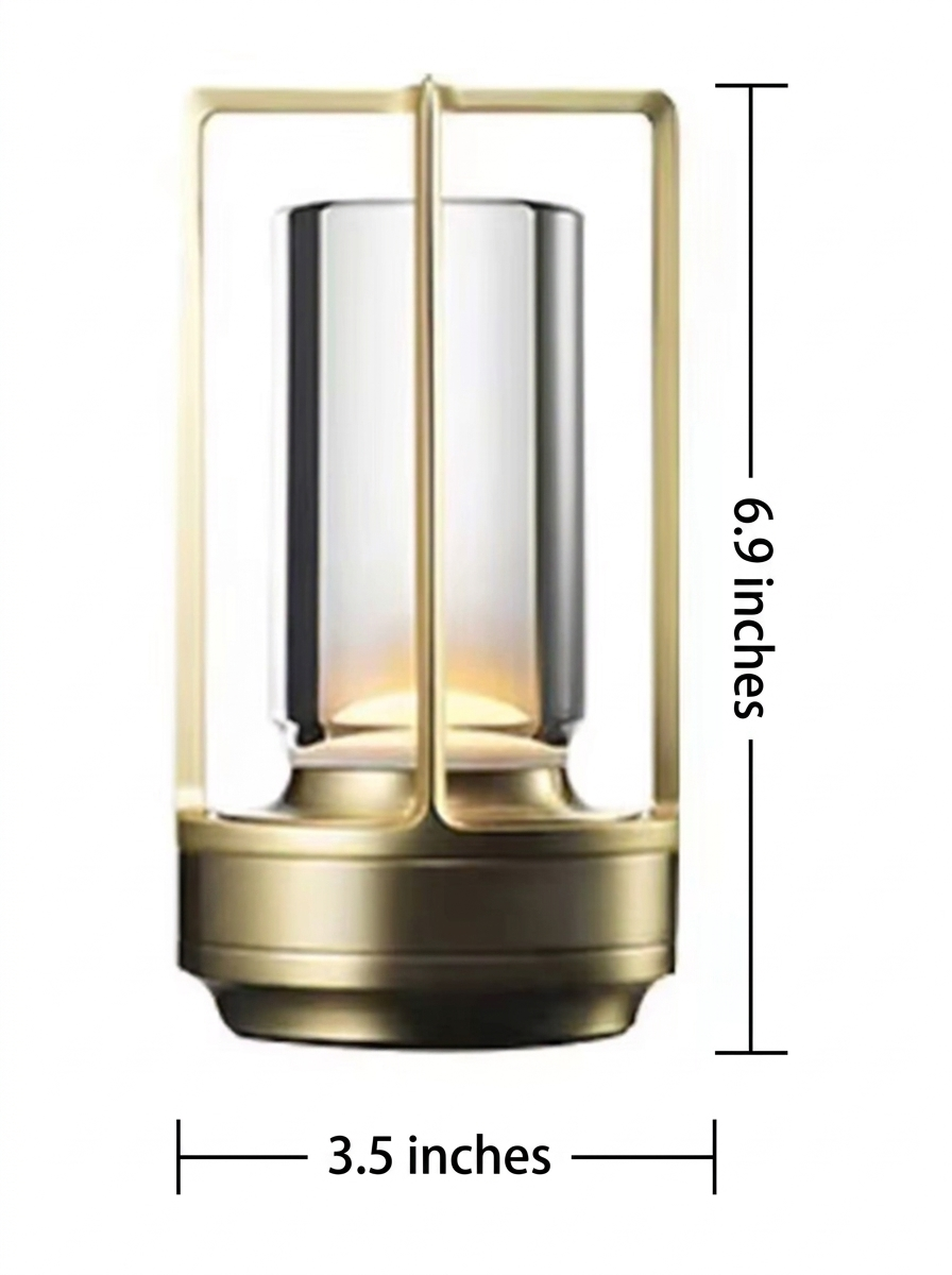 Crystal Table Lantern, Cordless
