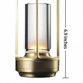 Crystal Table Lantern, Cordless