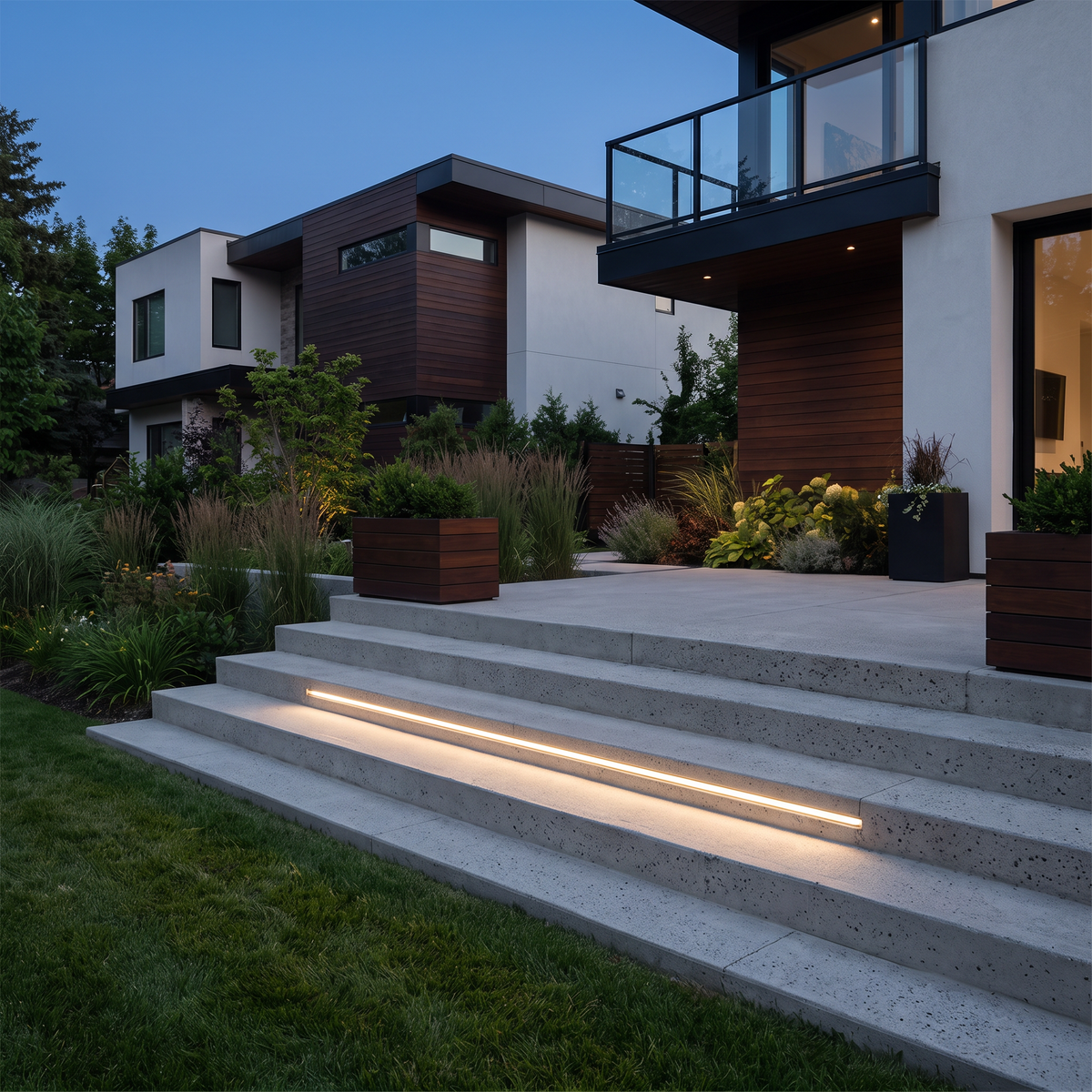 Outdoor Embedded LED Light Strips Modern Flexible Light