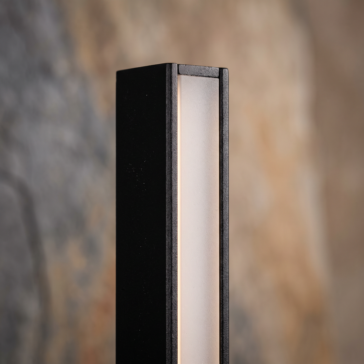 Linear Outdoor Wall Sconce Minimalist LED Black Lamp