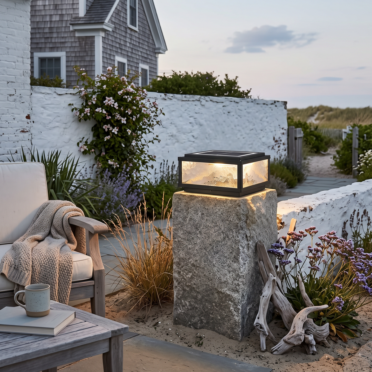 Square Outdoor Pillar Lights Modern LED Waterproof Outdoor Light