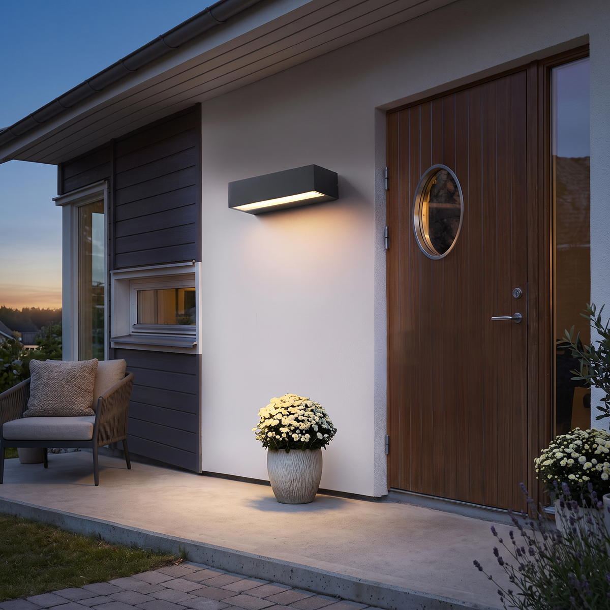 Exterior Porch Light Fixtures Modern Waterproof Door Number LED Light