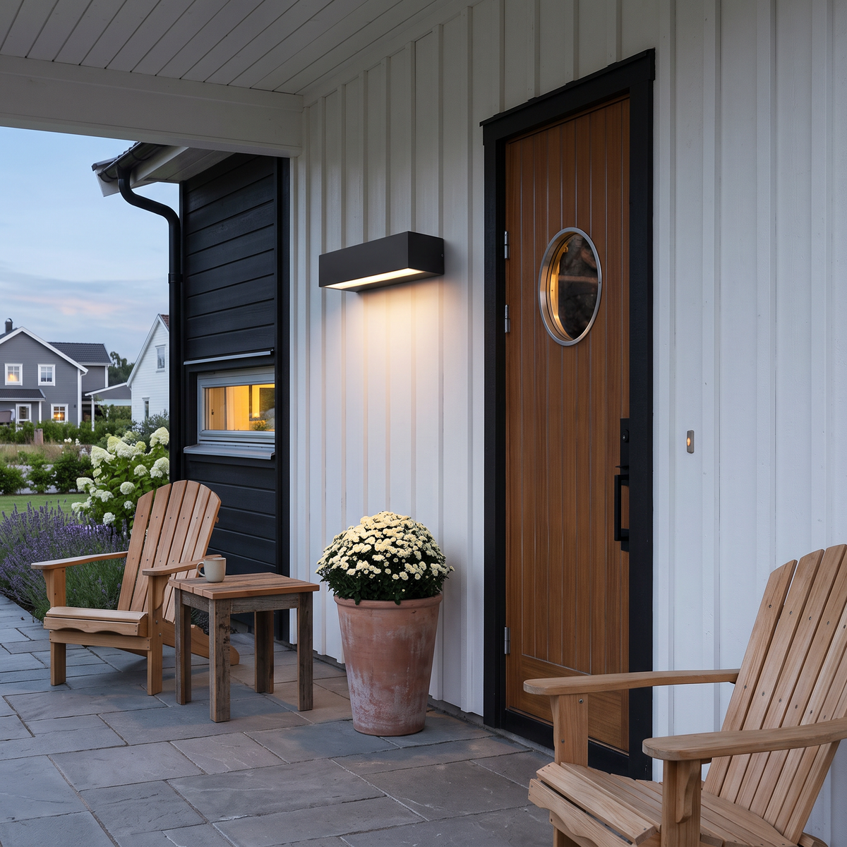 Exterior Porch Light Fixtures Modern Waterproof Door Number LED Light