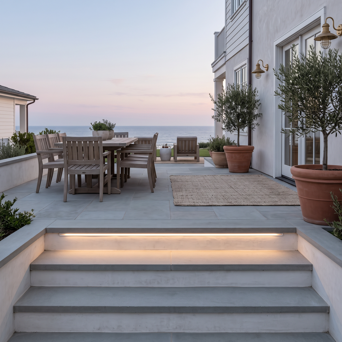 Outdoor Embedded LED Light Strips Modern Flexible Light