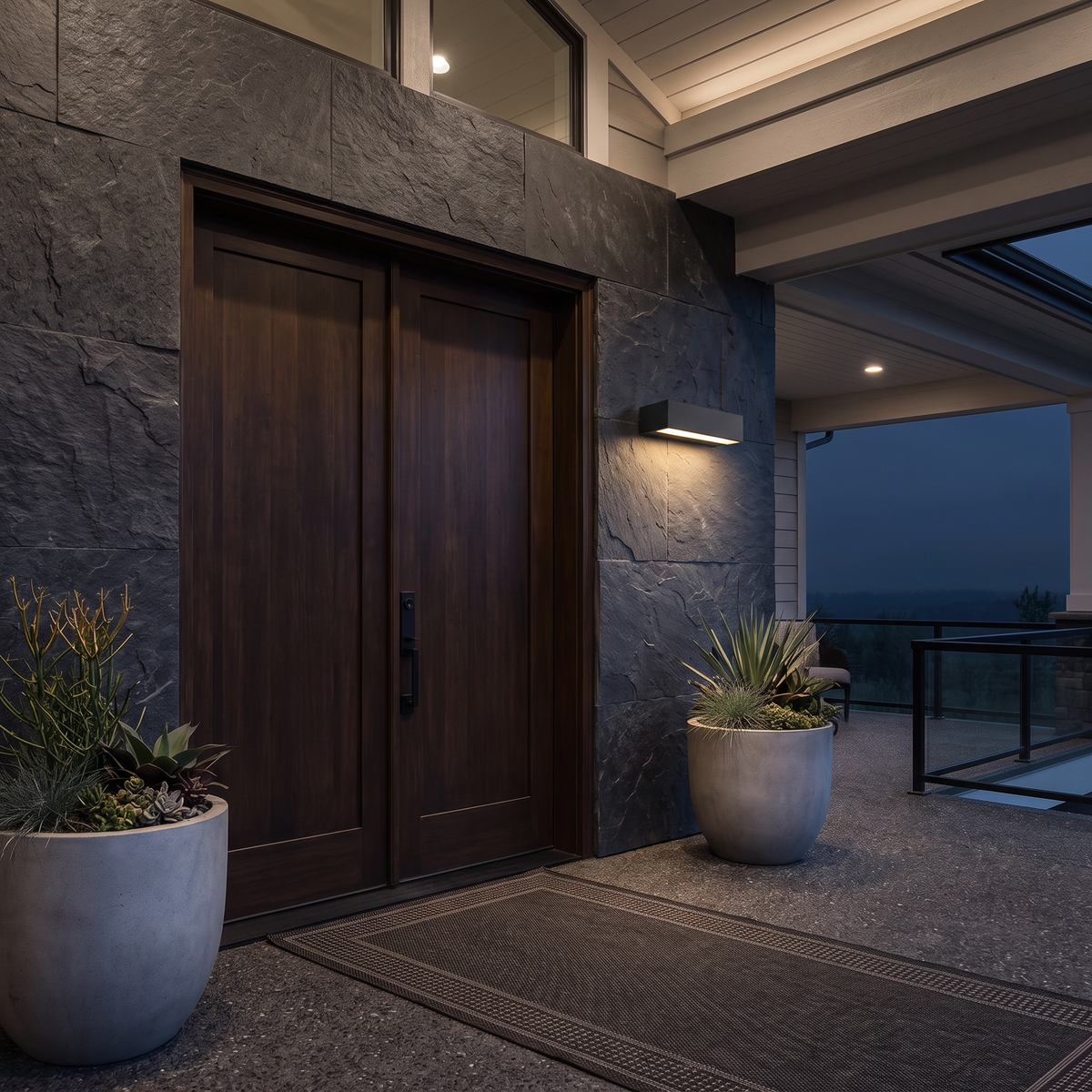 Exterior Porch Light Fixtures Modern Waterproof Door Number LED Light