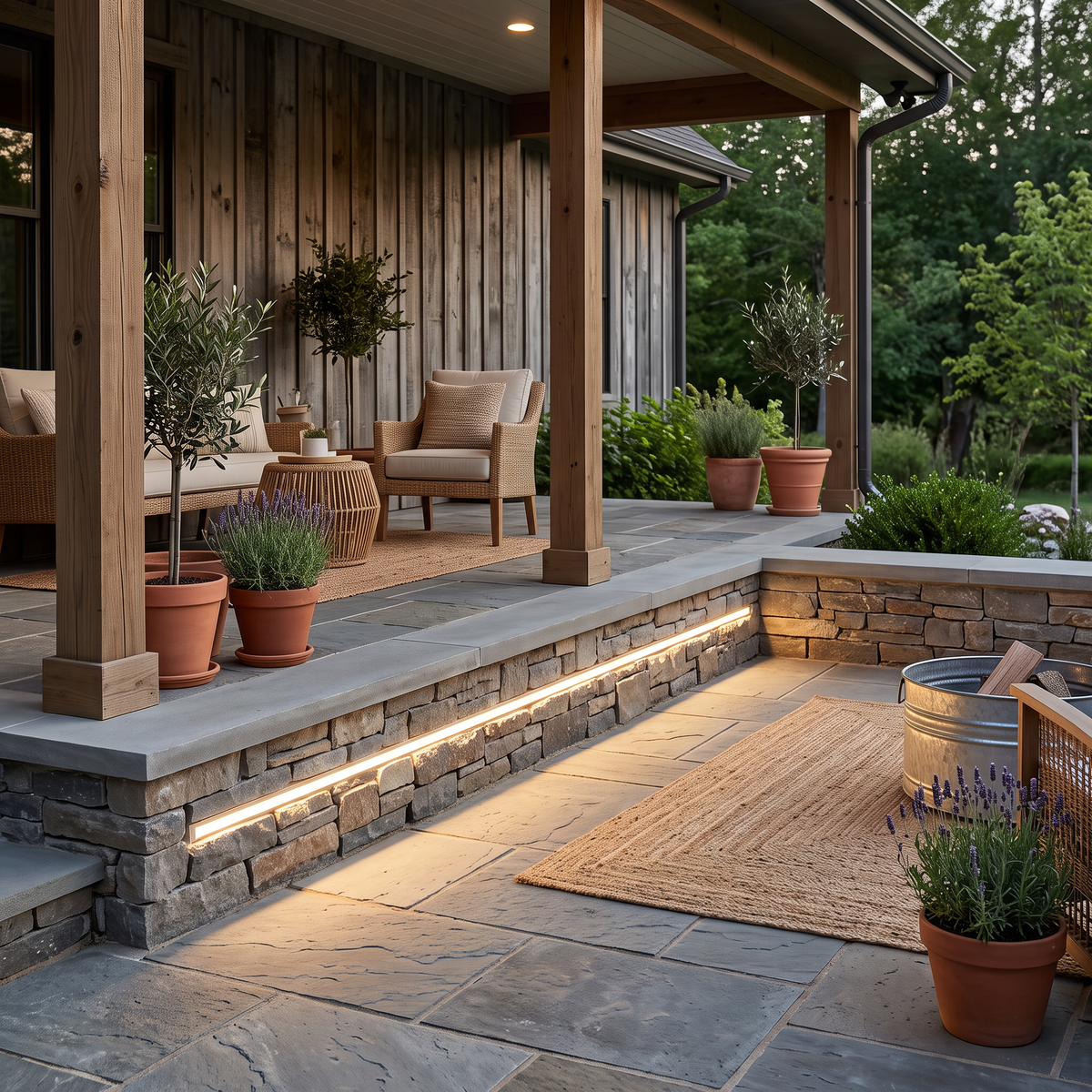 Outdoor Embedded LED Light Strips Modern Flexible Light