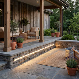 Outdoor Embedded LED Light Strips Modern Flexible Light