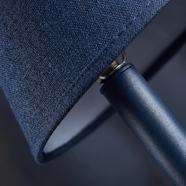 Modern Dark Blue Tapered Night Light Lamp for Bedroom Reading