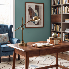 Copper Dome Desk Lamp with Flexible Arm